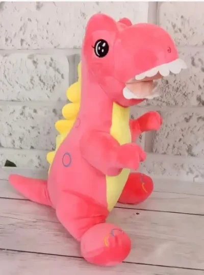 Плед - м'яка іграшка Динозаврик рожевий