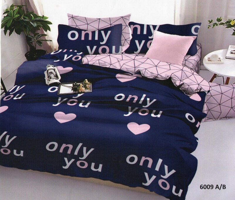полуторное постельное белье Тет-А-Тет Бязь only you love