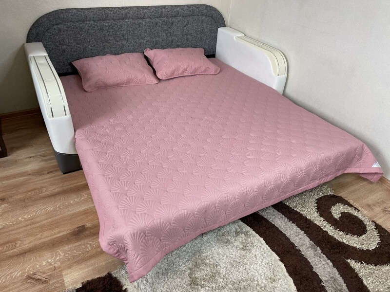 Стегане покривало мушля Colorful Home 210x230 см з наволочками №.007