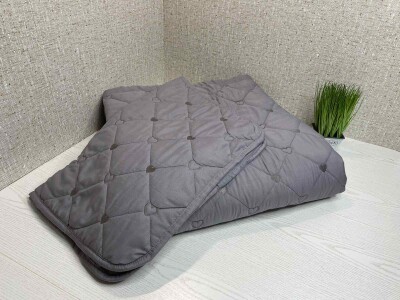 Стьобане покривало Серця Colorful Home 210x230 см з наволочками №008