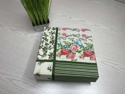 Простирадло на гумці з наволочками 160х200+20/наволочки 50х70 2 шт.№014