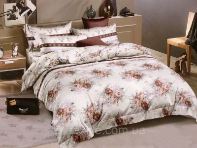 Напівторний комплект постільної білизни Тет-А-Тет Мікросатин "Сад"