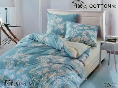Комплекти постільної білизни сатин євро Elway "5065"