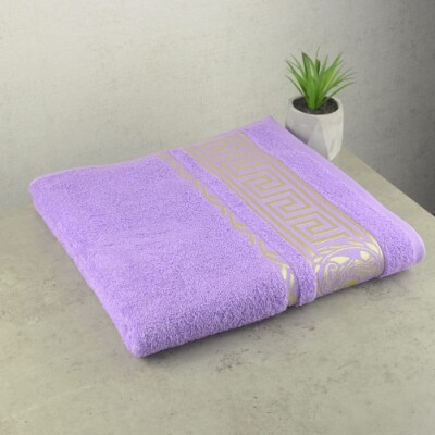 Полотенце банное 70x140cm "Узбекистан" (Сирень)