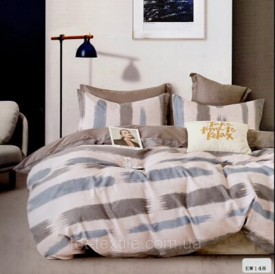 Комплект постельного белья сатин двухспальный Elway 148 (нав.50/70)