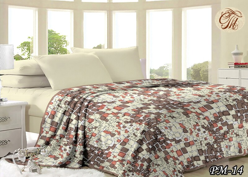 Плед флісовий 200х220 ❤️Камінці❤️