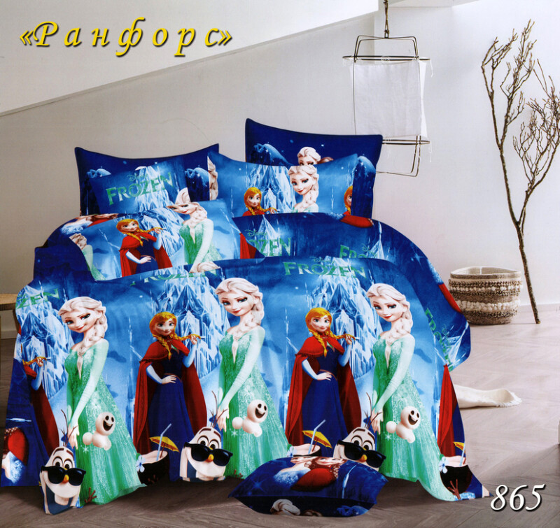 Постільна білизна дитяча Тет-А-Тет Ранфорс "Холодне Серце" №865