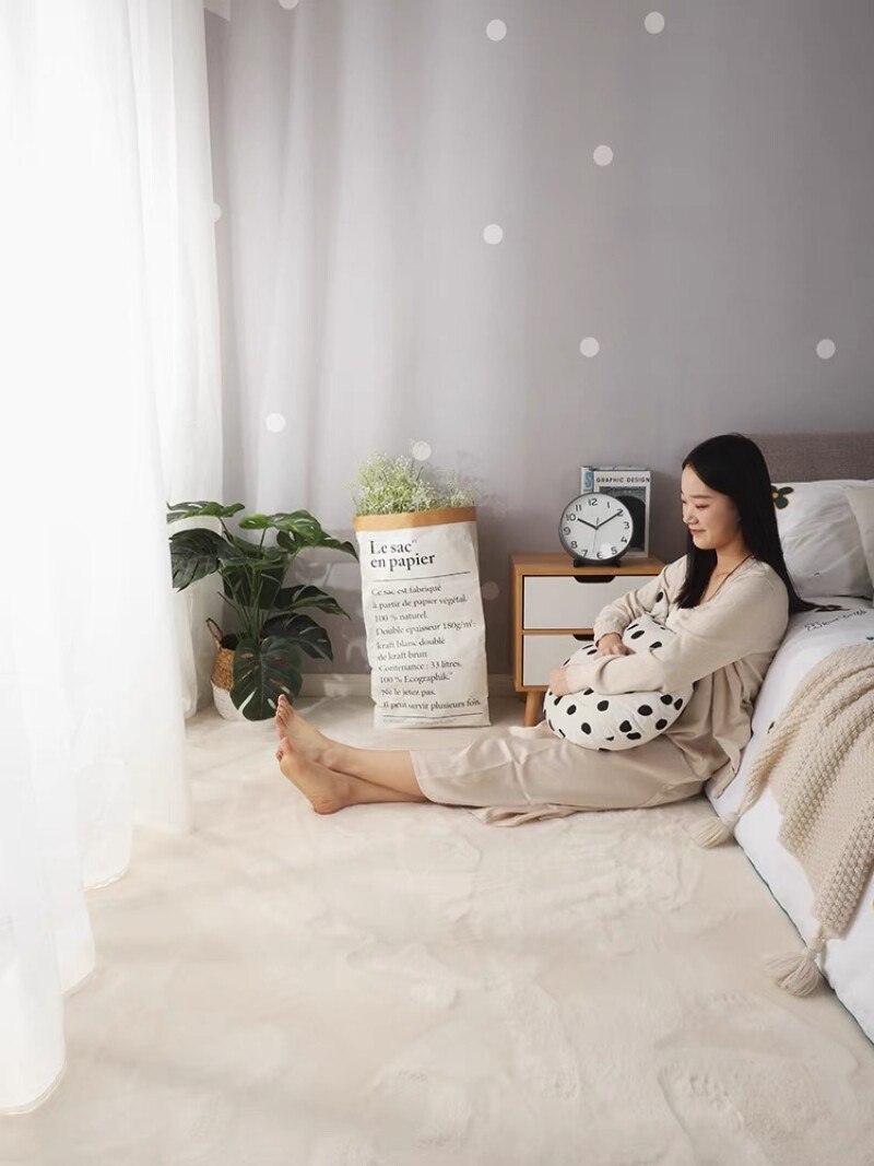 Килимок для дому 120х180см. Молочний