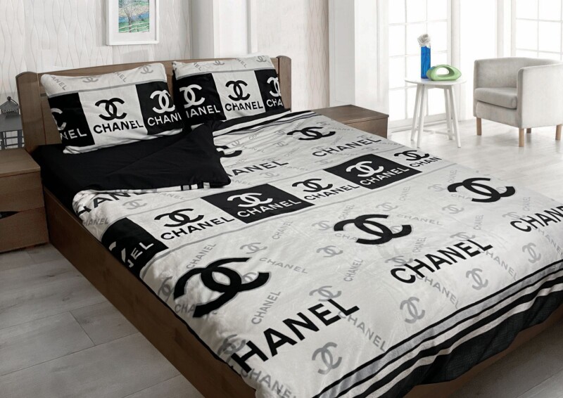 Євро комплект утепленої постільної білизни Зима-Літо (бязь+мікрофібра) "Шанель сіра"