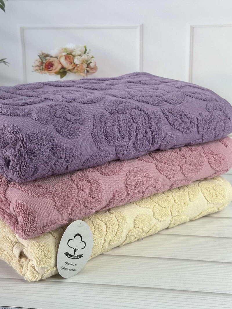 Полотенце Турция 70x140 см 'Лавандовые сны' – Комфорт и Мягкость для Вашего Уюта