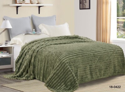 Флисовый плед 220х240 ✨Шарпей зеленый✨