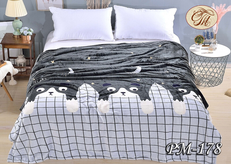 Плед флісовий 200х220 ❤️Котик❤️