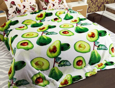 Флісовий плед 160х210 ⭐Авокадо⭐