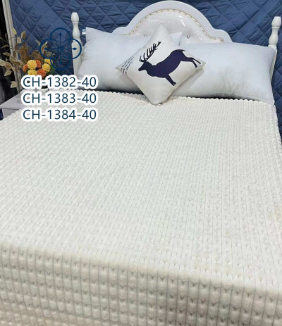 Плед-покривало з бамбукового волокна "Colorful Home" 200х220 Молочный