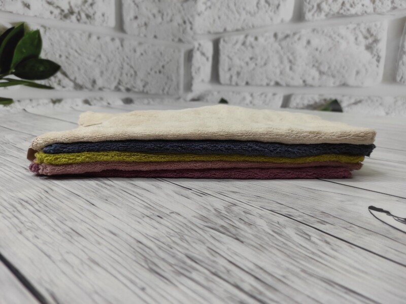 Кухонний рушник флісовий 30х30см "Смуги" 5шт.