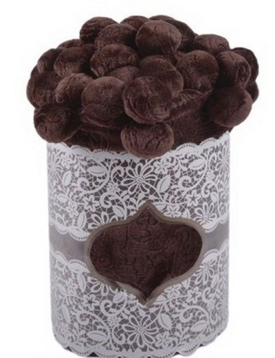 Плед Colorful Home з помпонами (Коричневий) 200х220см.