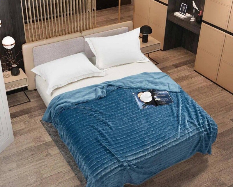 Плед плюшевий з "Вії" ТЕТ-@-ТЕТ 200х220 Синій