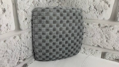 АСОРТИМЕНТ!!! Чохли на табуретки комплект 4 шт на резинці (сидушка на табурет, стілець) "Сірий"