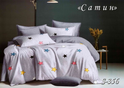 Комплект постільної білизни Тет-А-Тет євро S-356 "Зірочки"