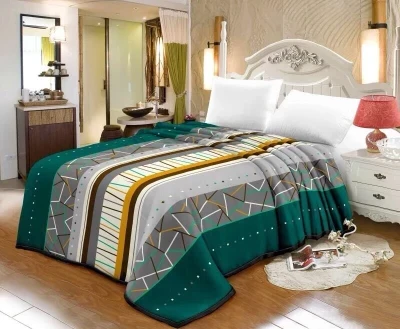 Плед з мікрофібри Elway "Абстракція зелена" 200х220см.