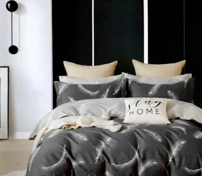 Комплект постільної білизни сатин двоспальний Elway 132 (нав.50/70)