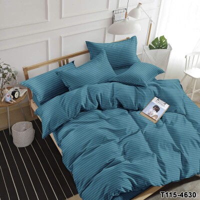  Двуспальный комплект постельного белья Страйп "Бирюзовый" 