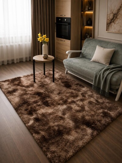 Коврик прикроватный Colorful Home 150х200см св. коричневый (в ассортименте)