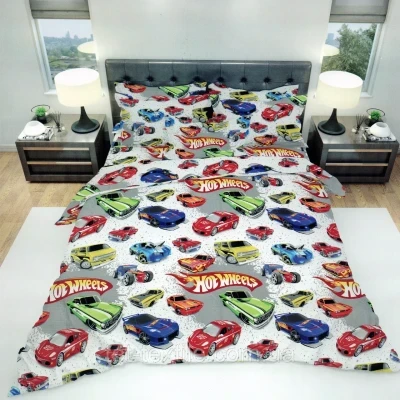 Полуторна постільна білизна Тет-А-Тет (Машинки)