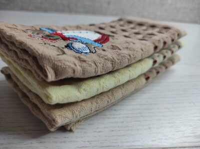 Кухонний рушник вафельний Coffee 25х50 см в упаковці 3 шт.№5535