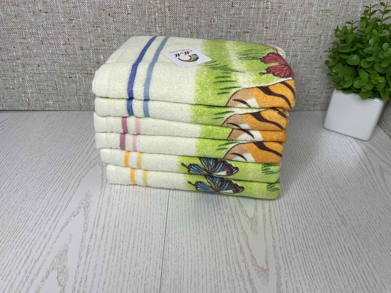 Лісова симфонія: Банний рушник з тиграми 50х90 