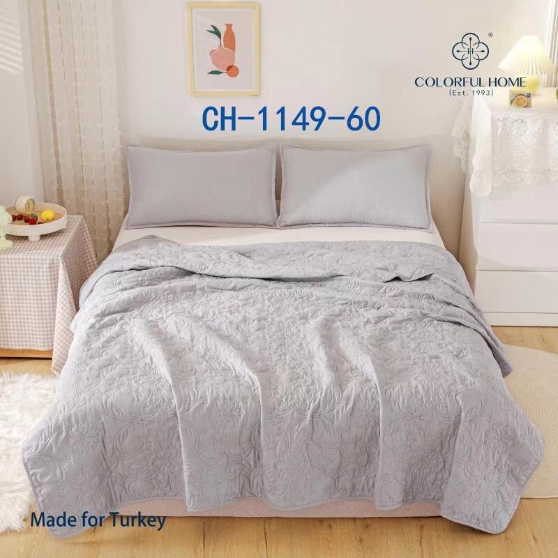 Покривало стьобане з наволочками Colorful home №1149-60