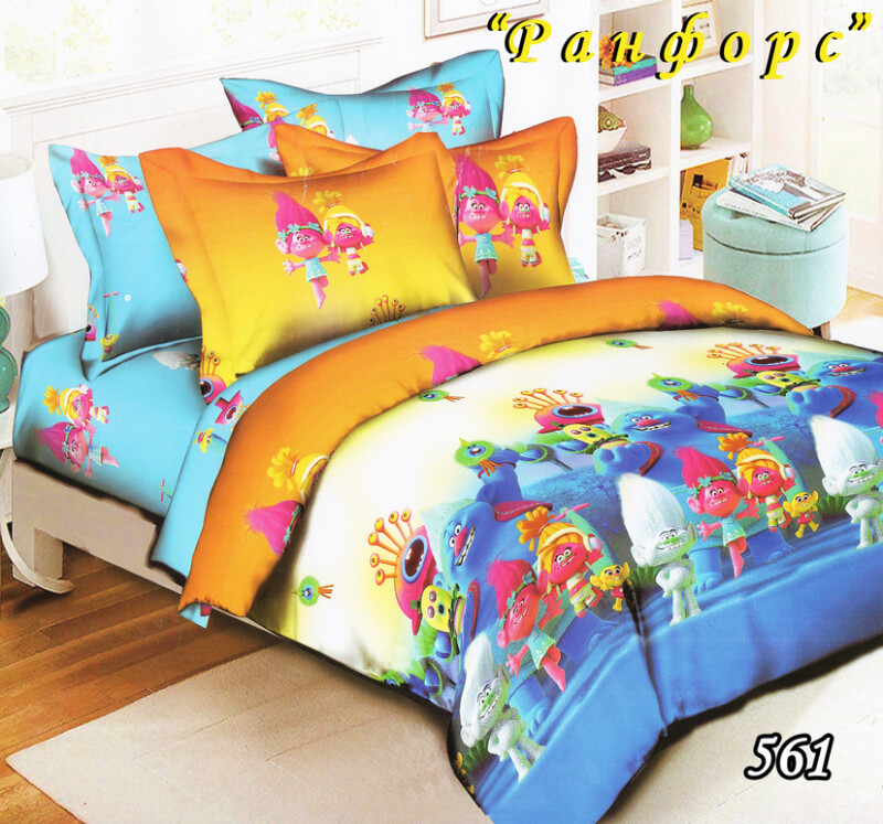 Дитяча постільна білизна Тет-А-Тет Ранфорс "Троллі" №561