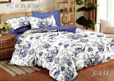 Комплект постільної білизни Тет-А-Тет євро S-438 "Корабль Колумба"