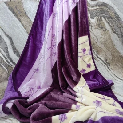 Плед з мікрофібри Elway "Павутинка фіолетова" 200х220см.