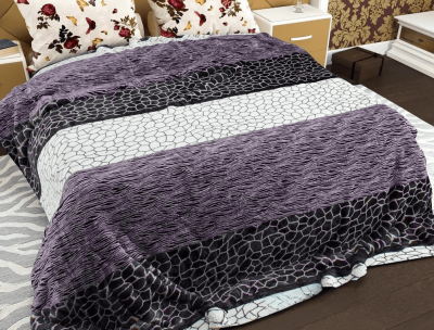 Флісовий плед 160х210 ⭐Камінь смуга⭐