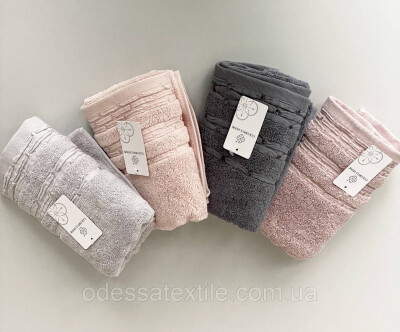 Рушник махровий для рук Хвиля з капкою, 30х70см.