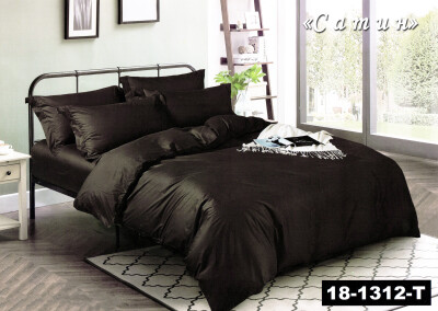 Комплект постільної білизни Тет-А-Тет євро 18-1312 (Чорний)
