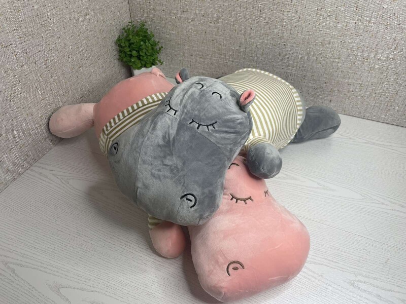 Плед - м'яка іграшка Бегемотики