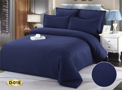 Постельное белье "EAST" Страйп-сатин "Синий" евро