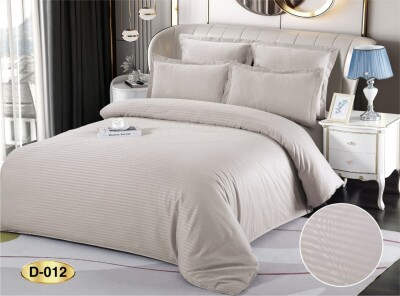 Постельное белье "EAST" Страйп-сатин "Серебро" евро