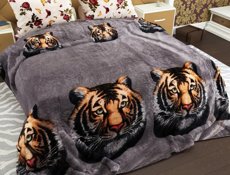 Плед флісовий 200х220 ❤️Тигр❤️