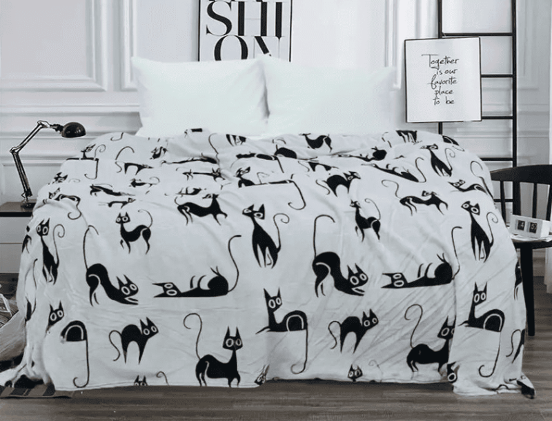 Плед флісовий 200х220 ❤️Худі котики❤️