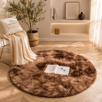 Килимок круглий нічний Colorful Home д150см Шоколад (в асортименті)