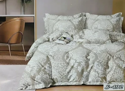 Комплект постільної білизни Сатін Тет-А-Тет євро S-492 Вензеля