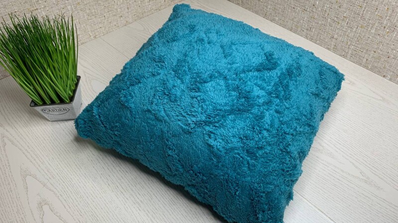 Наволочки декоративные вязанка 40х40 (Бирюзовый)