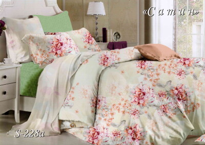 Комплект постільної білизни Сатин Тет-А-Тет двоспальний S-228a "Relax"