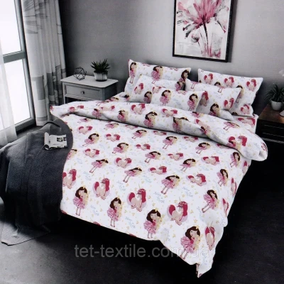 Полуторное постельное белье Тет-А-Тет Бязь (Единорожки)