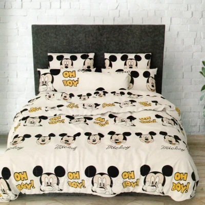 Півторна постільна білизна Тет-А-Тет НК-164 Бязь (Міккі маус)