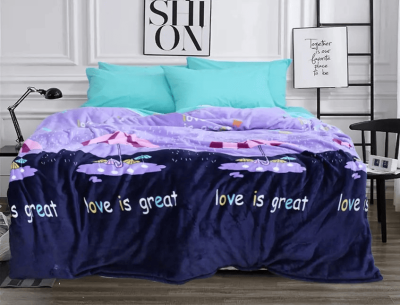 Флисовый плед 220х240 ✨Зонтики✨