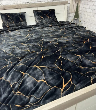 Плед флісовий 200х220 ❤️Мармур❤️